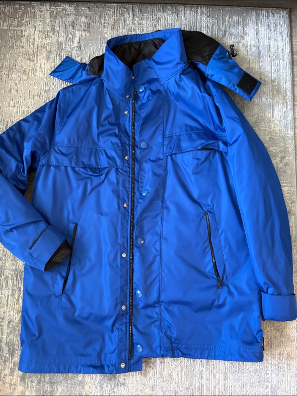 Prada Men's Royal Blue Raincoat Jacket